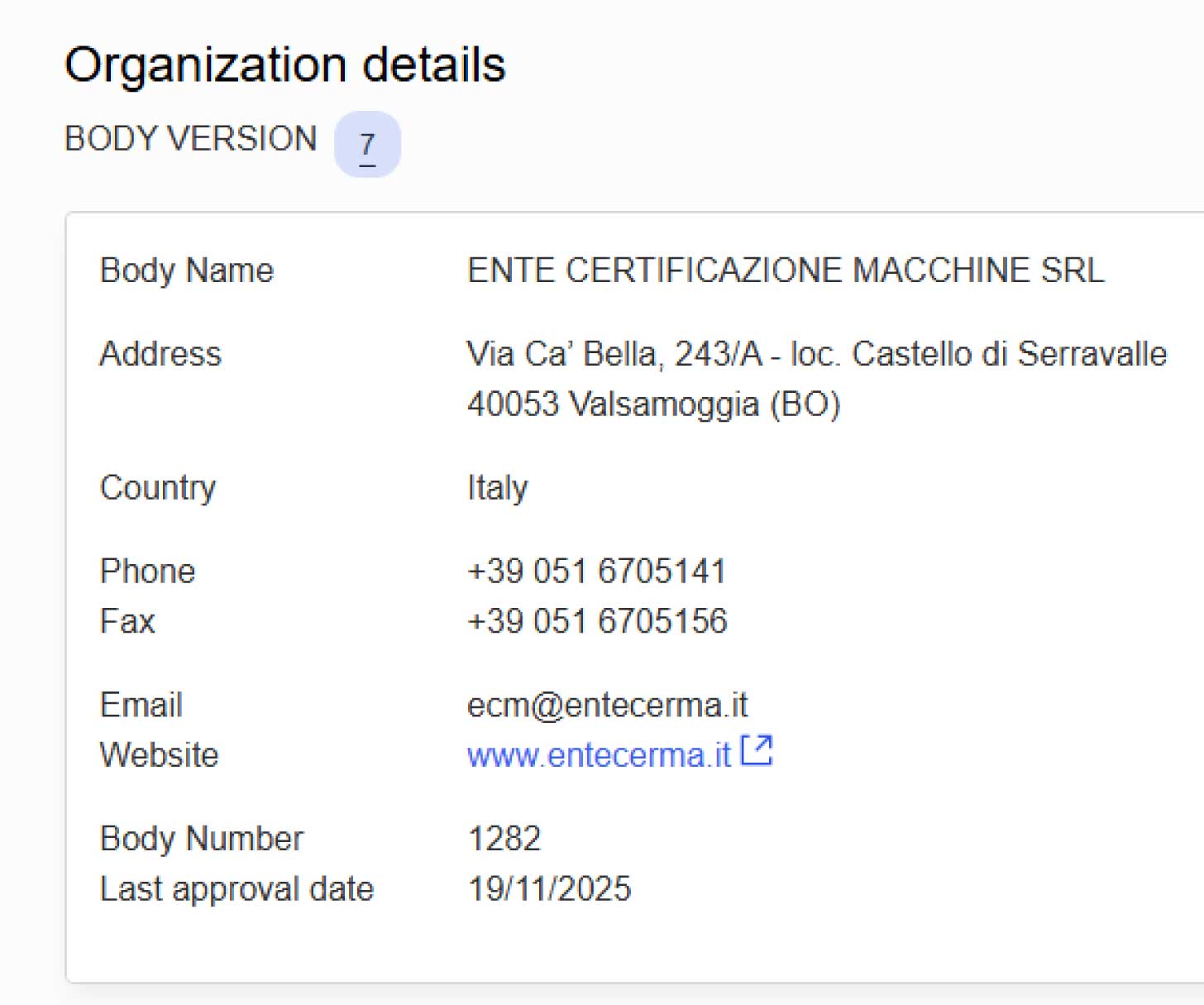 Certificate -Radical Scientific