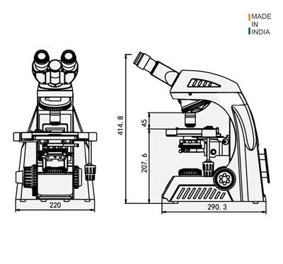 Digital Research Microscope, Upright Research Microscope